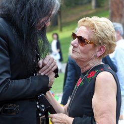 Mario Vaquerizo y María González Corbacho en el homenaje de David Delfín