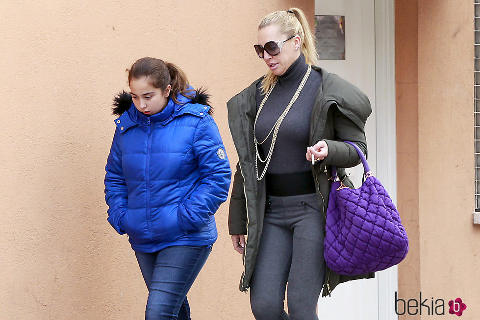 Belén Esteban junto a su hija Andrea Janeiro cuando era una niña