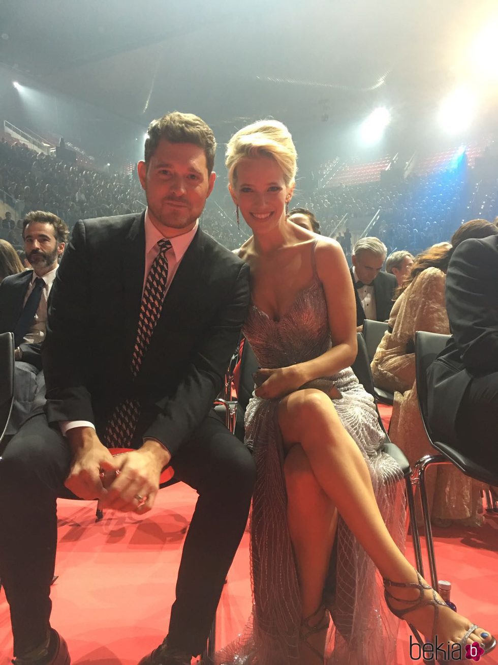 Luisana Lopilato y Michael Bublé en los Premios Platino 2017