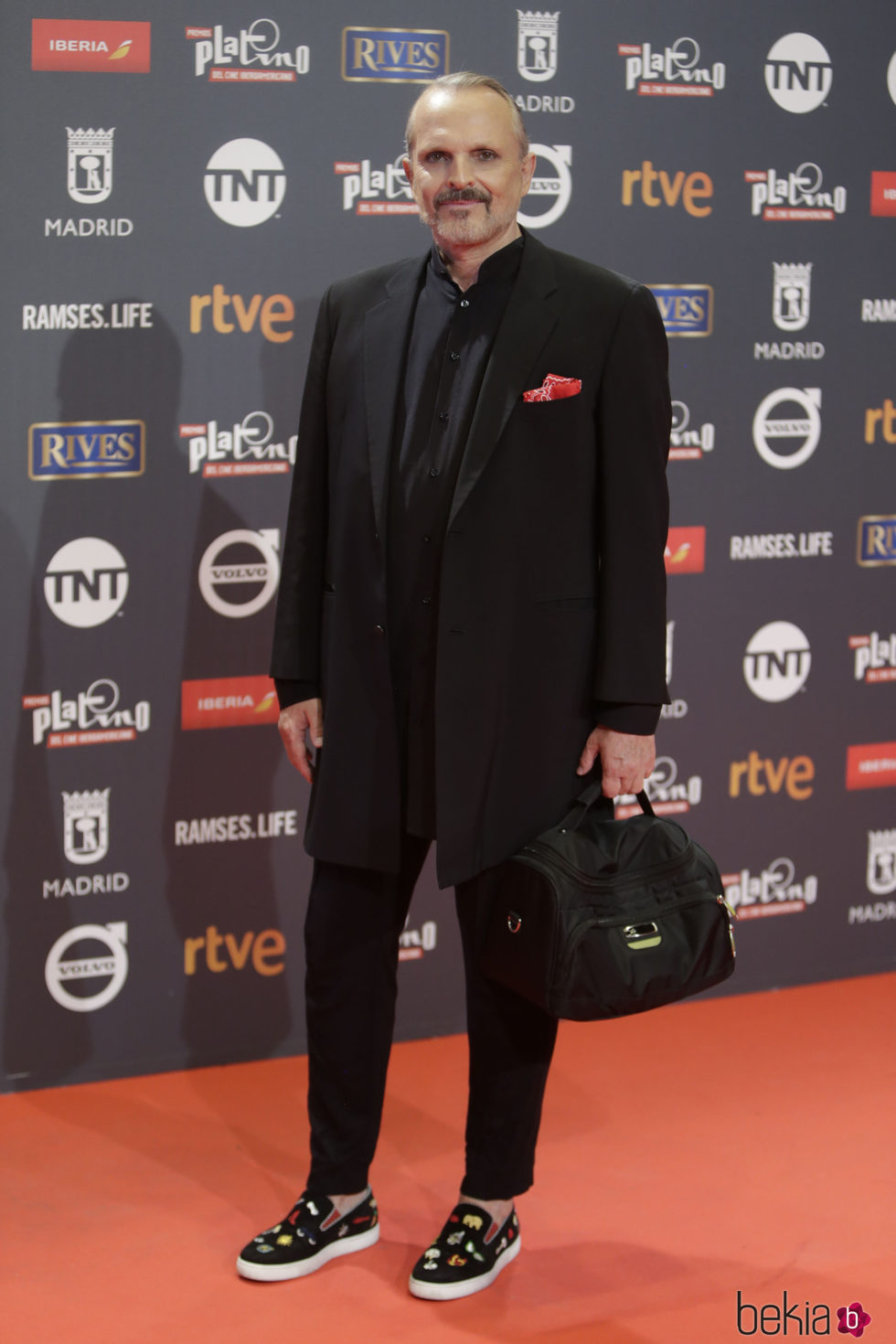 Miguel Bosé en los Premios Platino 2017