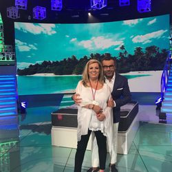 Carmen Borrego y Jorge Javier Vázquez en el plató de 'Supervivientes 2017'