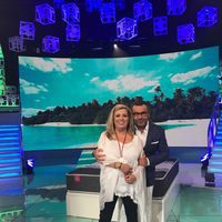 Carmen Borrego y Jorge Javier Vázquez en el plató de 'Supervivientes 2017'