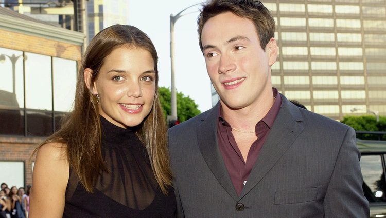 Katie Holmes y Chris Klein en el estreno de 'American Pie 2'