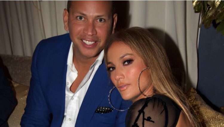 Alex Rodriguez y Jennifer Lopez en la fiesta de cumpleaños de la cantante