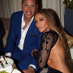 Alex Rodriguez y Jennifer Lopez en la fiesta de cumpleaños de la cantante