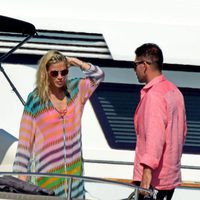 Carla Pereyra y Diego Simeone en Formentera