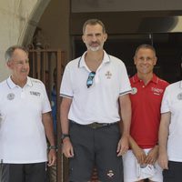 El Rey Felipe en el náutico de Palma antes de competir en la Copa del Rey de Vela 2017