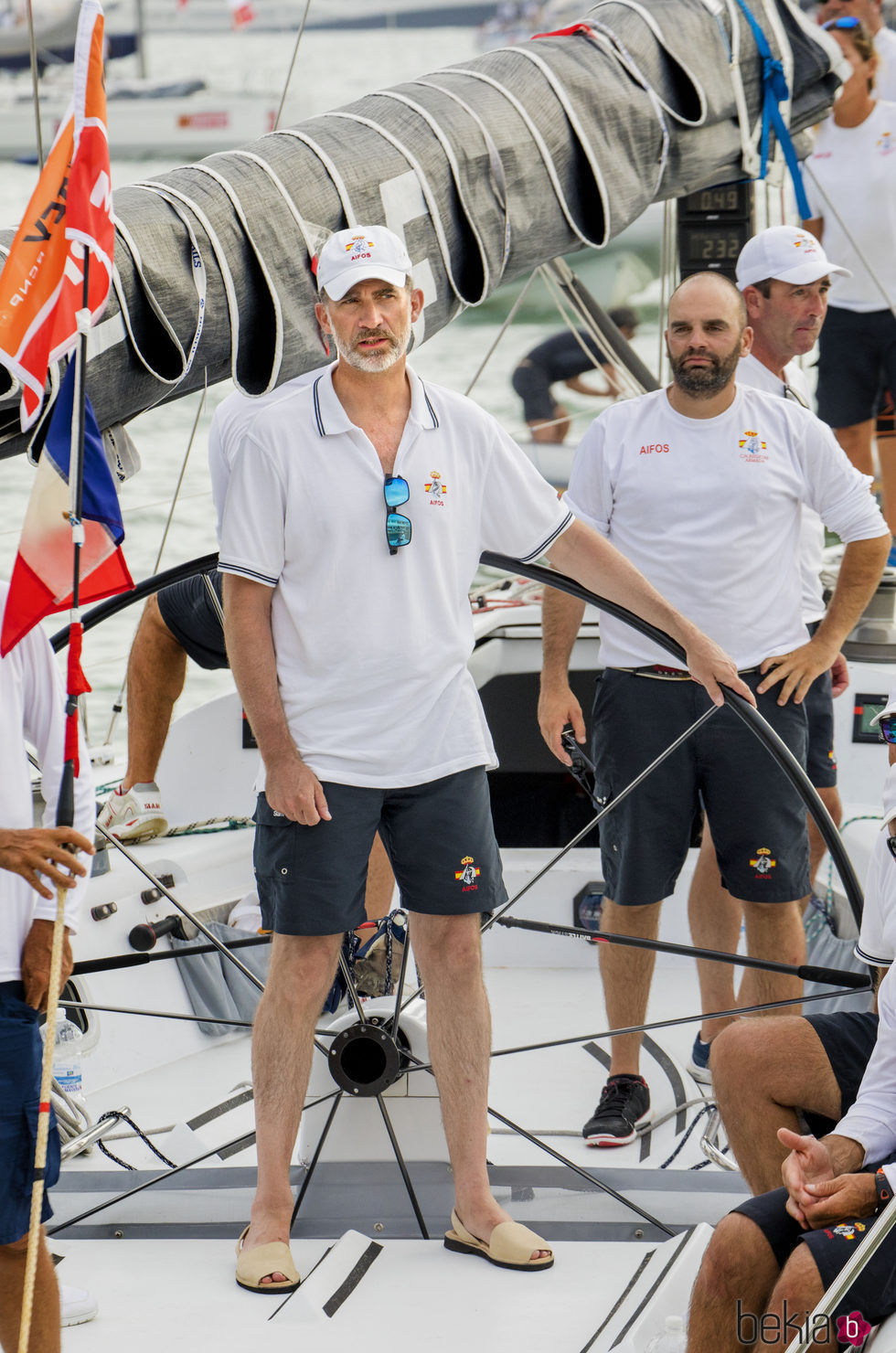 El Rey Felipe VI en la segunda jornada de regatas en Palma