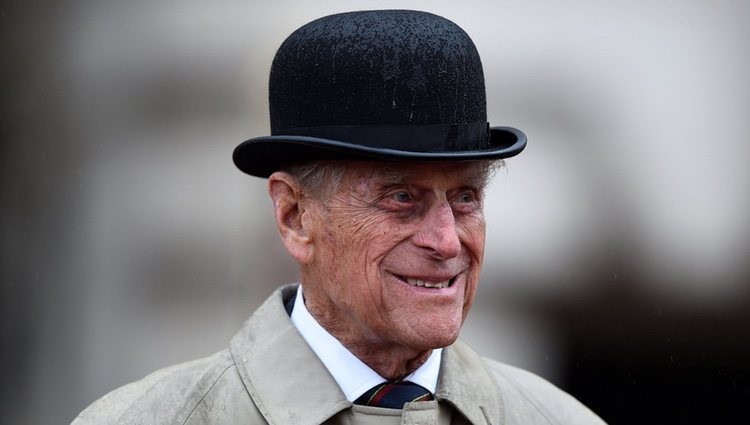 El Duque de Edimburgo en su último acto en el Palacio de Buckingham