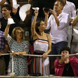 Eva González en la corrida de toros nocturna de Palma