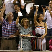 Eva González en la corrida de toros nocturna de Palma