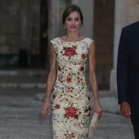 La Reina Letizia en la recepción a la sociedad balear del verano 2017