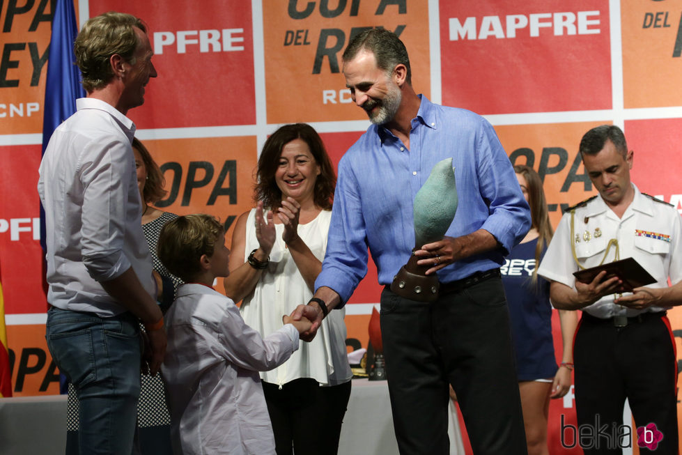 El Rey Felipe en la entrega de premios de la Copa del Rey de Vela 2017