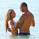 Chloe Green y Jeremy Meeks en Barbados