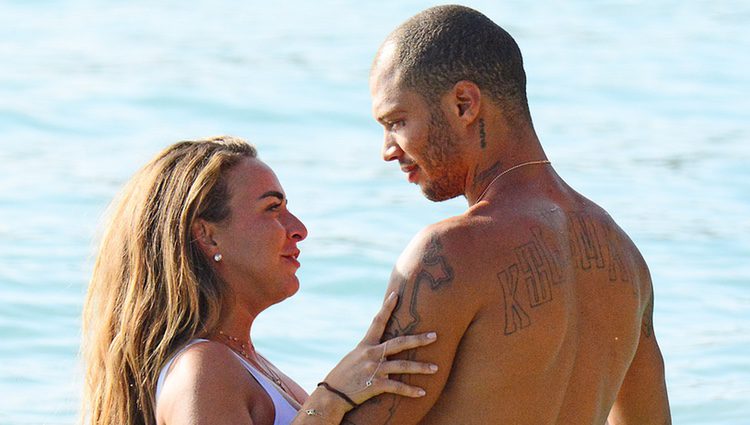 Chloe Green y Jeremy Meeks en Barbados