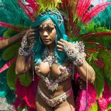 Rihanna elige un outfit muy llamativo para el Carnaval de Barbados 2017