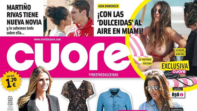 Dulceida en topless en la portada de Cuore