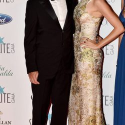 Nicoel Kimpel y Antonio banderas muy elegantes en la Gala Starlite 2017 en Marbella