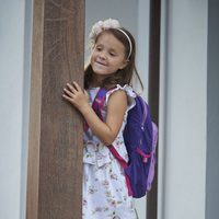 Athena de Dinamarca en su primer día de colegio