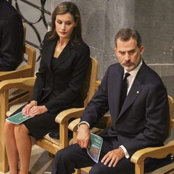 Los Reyes Felipe y Letizia en la Misa por la Paz celebrada tras los atentados de Barcelona y Cambrils