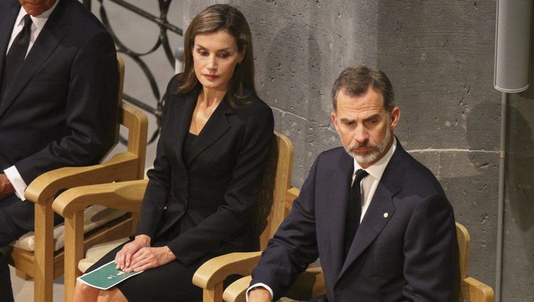 Los Reyes Felipe y Letizia en la Misa por la Paz celebrada tras los atentados de Barcelona y Cambrils