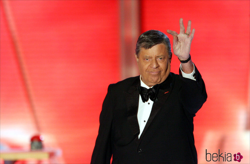 Jerry Lewis durante los Premios Goldene Kamera 2006