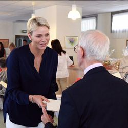 Charlene de Mónaco visita la Fundación Hector Otto