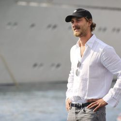 Pierre Casiraghi en las regatas en Palermo