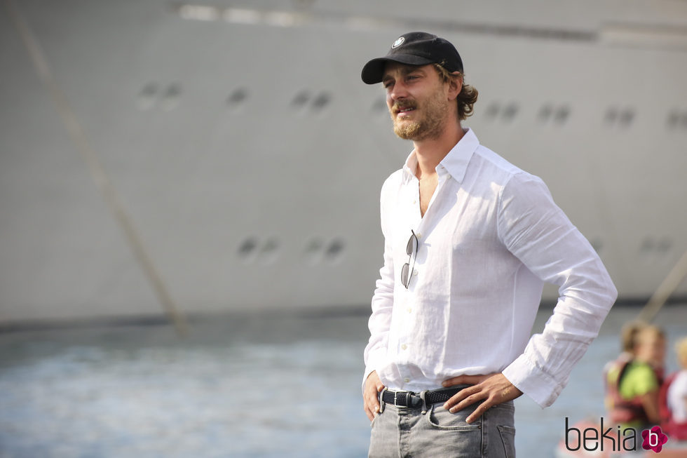 Pierre Casiraghi en las regatas en Palermo