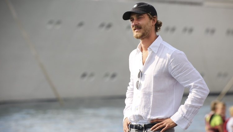 Pierre Casiraghi en las regatas en Palermo