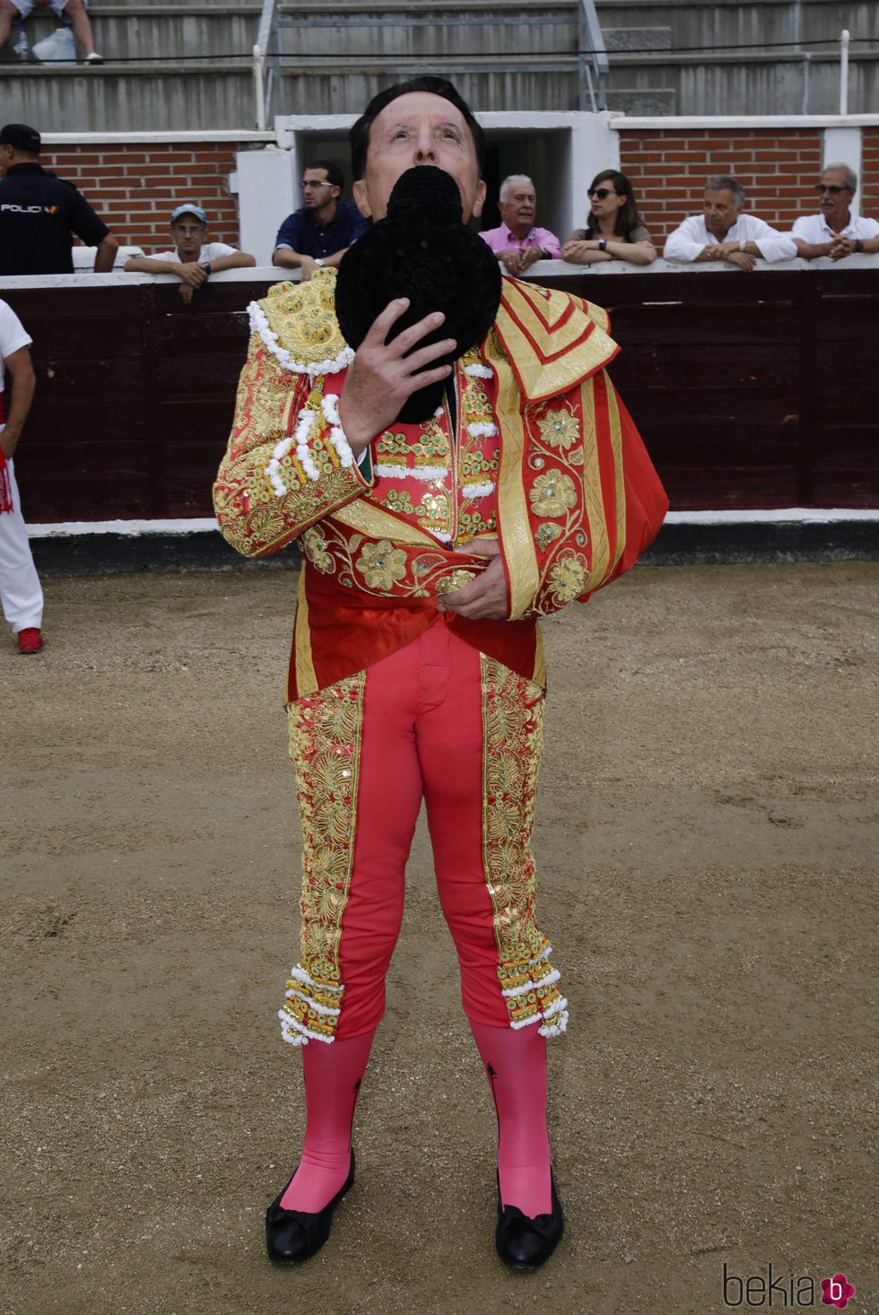 José Ortega Cano muy concentrado antes de su última corrida de toros