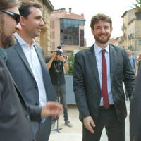 Gorka Otxoa en la boda de Alberto Garzón en Ceniceros, La Rioja