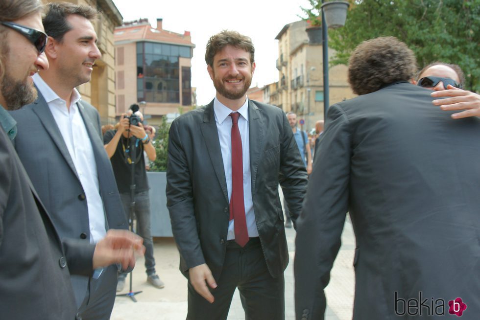 Gorka Otxoa en la boda de Alberto Garzón en Ceniceros, La Rioja