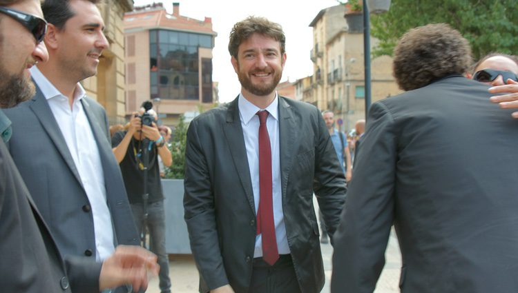 Gorka Otxoa en la boda de Alberto Garzón en Ceniceros, La Rioja