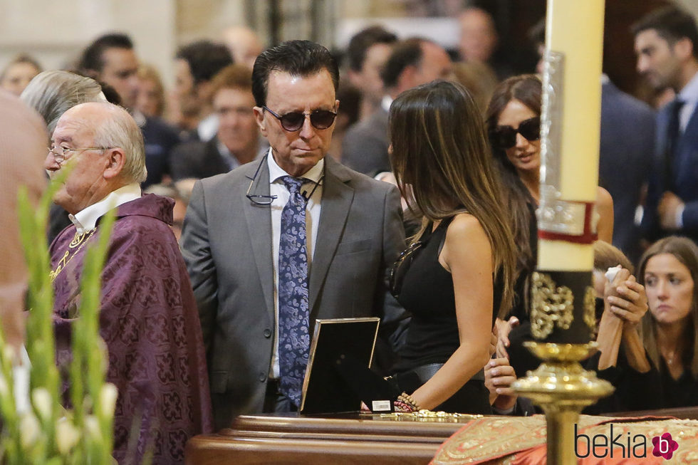 José Ortega Cano en el funeral de Dámaso González