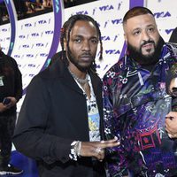 Kendrick Lamar, DJ Khaled y Asahd Tuck Khaled en los MTV VMA 2017