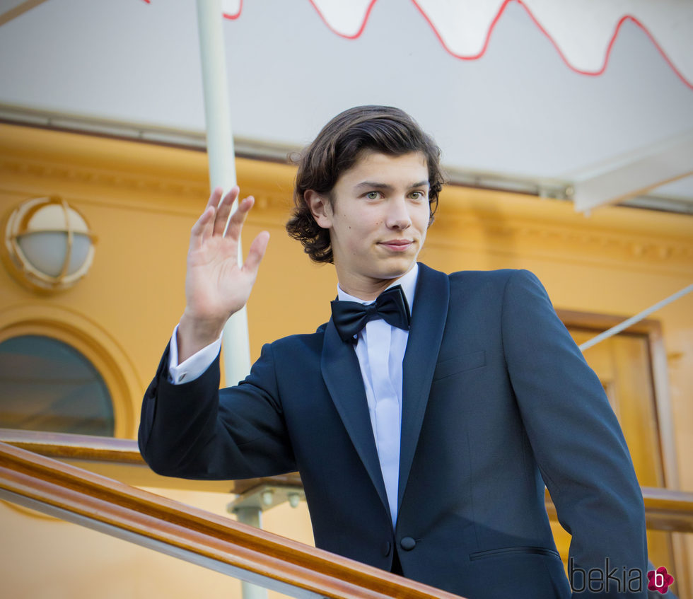 Nicolás de Dinamarca en la celebración de su 18 cumpleaños