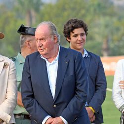 El Rey Juan Carlos, la Infanta Elena, Froilán y Victoria de Marichalar en la Final Copa de Oro del Torneo Internacional de Polo de Sotogrande