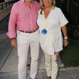 Carmen Borrego y su marido en la celebración del 52 cumpleaños de Terelu Campos