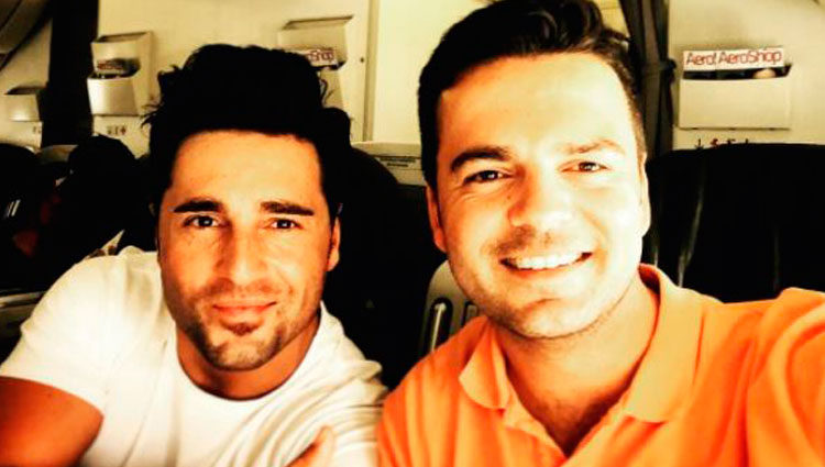 David Bustamante junto a su hermano mayor, Igor