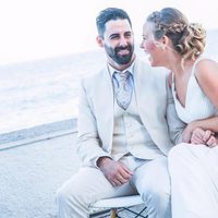 Yoli y Jonathan ('GH15') compartiendo miradas el día de su boda