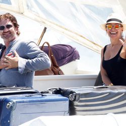 Gerard Butler con su novia Bárbara D'Urso de vacaciones en Ischia 