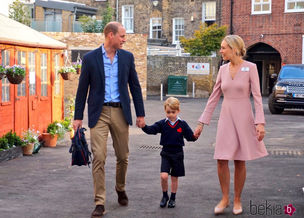 El Príncipe Jorge en su primer día de colegio en el Thomas's Battersea