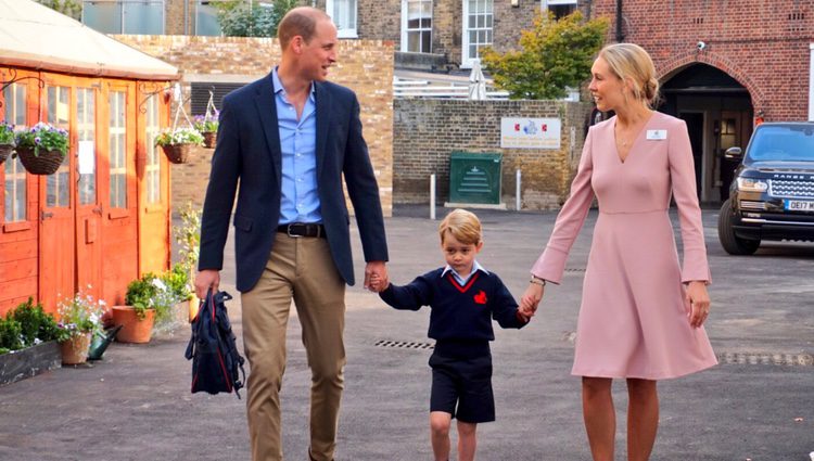 El Príncipe Jorge en su primer día de colegio en el Thomas's Battersea