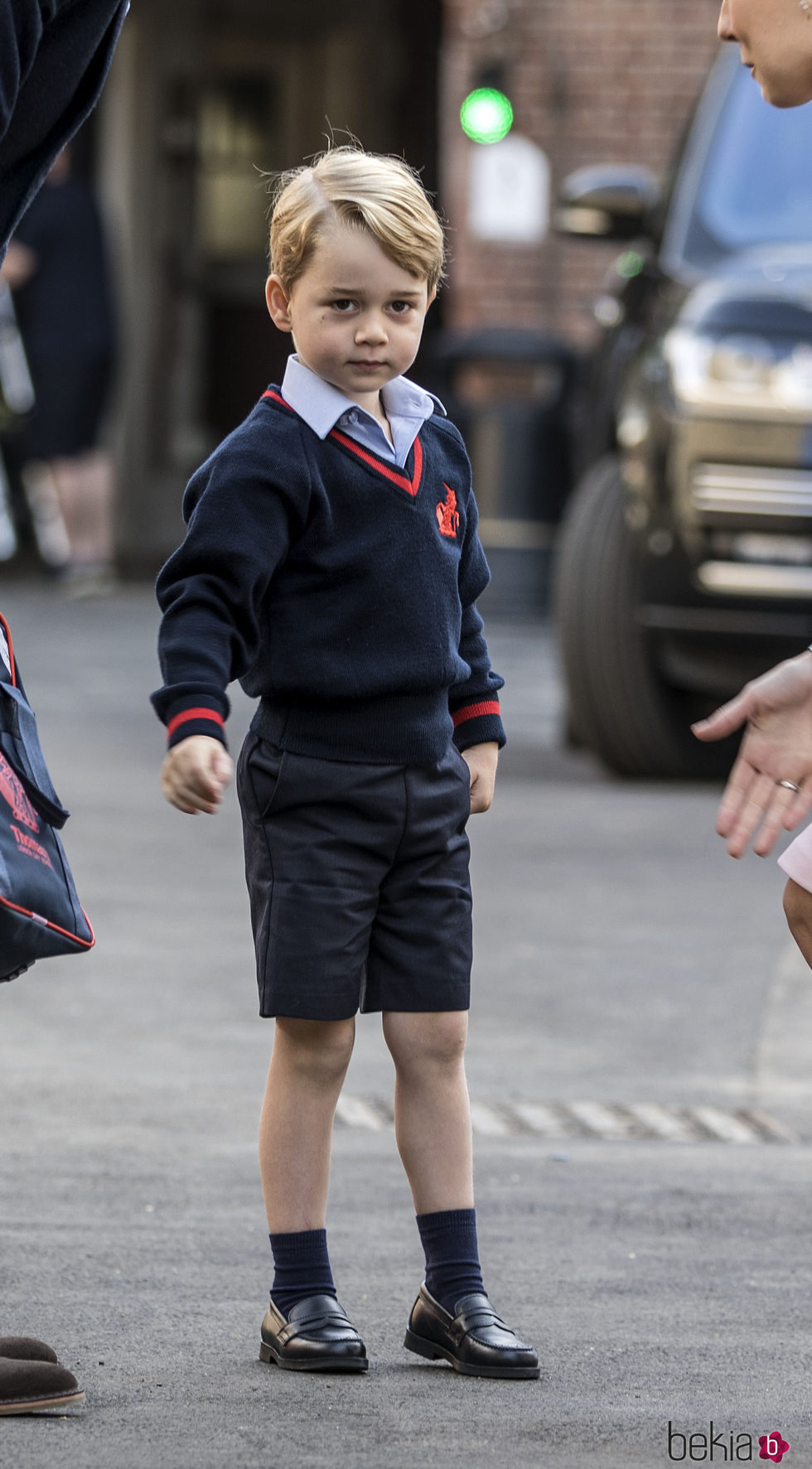 El Príncipe Jorge llega a su primer día de colegio en el Thomas's Battersea