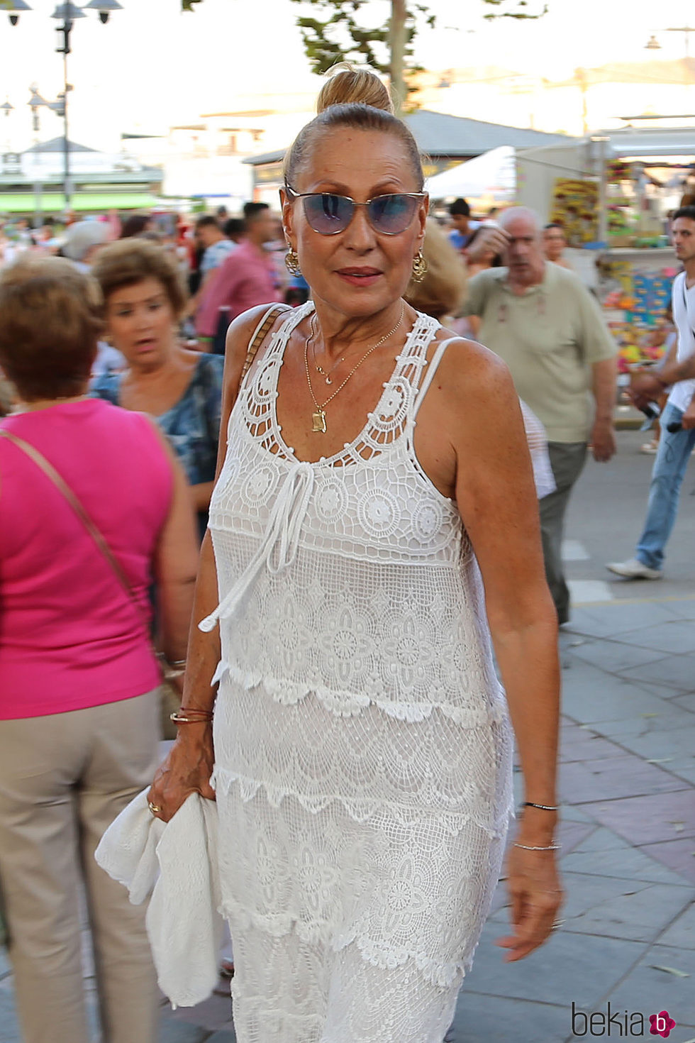 Rosa Benito en la procesión de la Virgen de Regla 2017