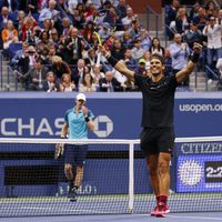 Rafa Nadal celebrando su victoria en el US Open 2017