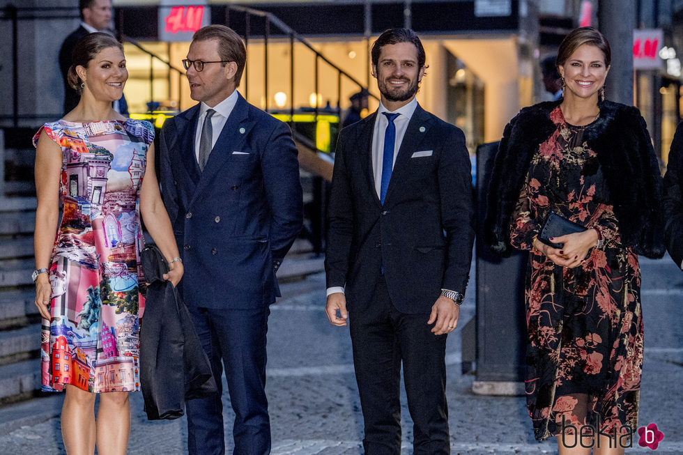 Victoria, Daniel, Carlos Felipe y Magdalena de Suecia en el concierto por la apertura del Parlamento 2017