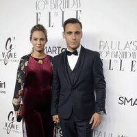 Ricard Sales y su pareja en la fiesta del 40 cumpleaños de Paula Echevarría