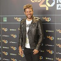 Pablo López en la cena de los nominados a los Premios 40 Pricipales 2017